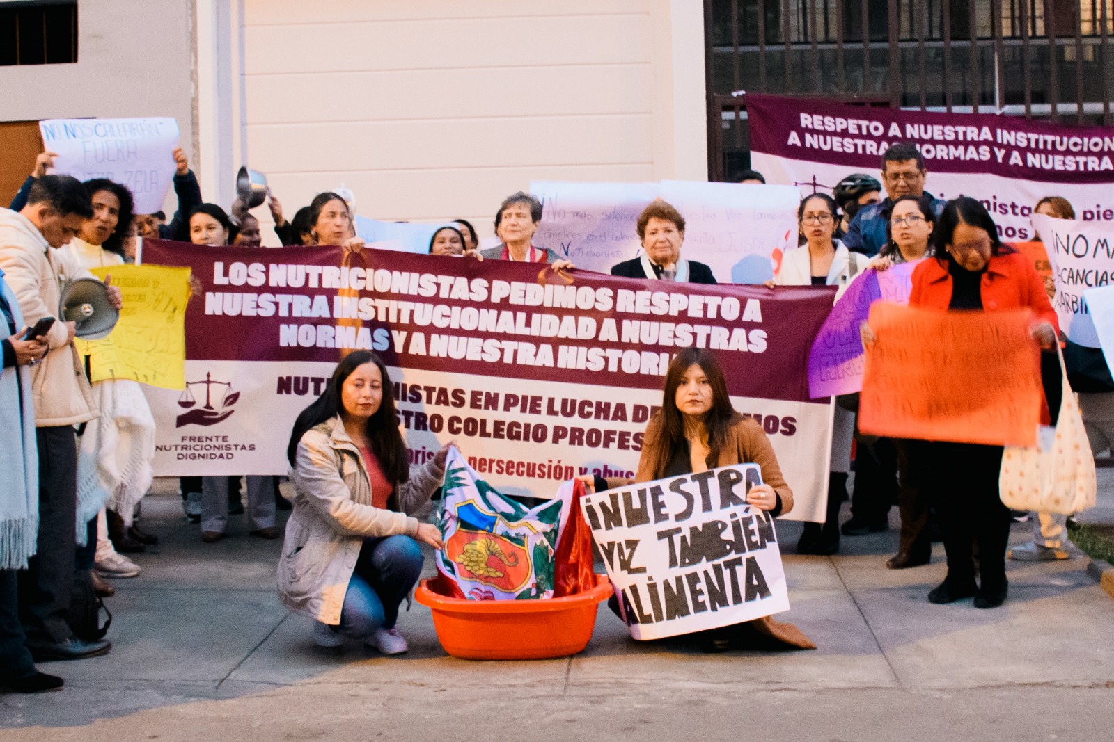 Nutricionistas se movilizan en defensa de la institucionalidad y contra arbitrariedades del Consejo Nacional 