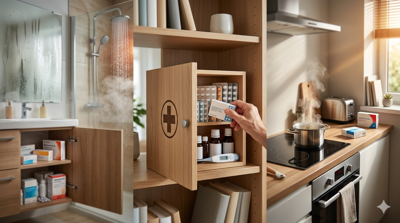 ¿Guardas medicamentos en el baño o la cocina? Este hábito pone en riesgo su eficacia
