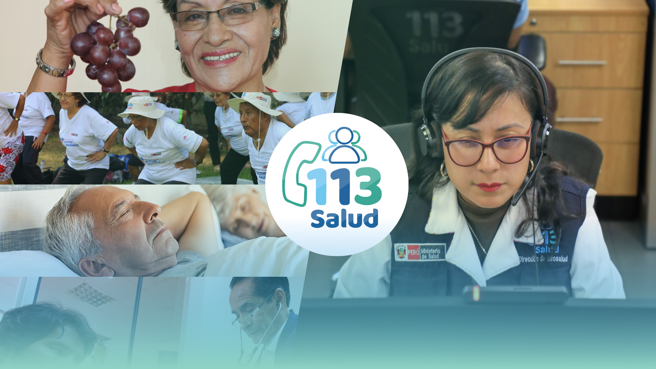 Ministerio de Salud y la Línea gratuita 113 recomiendan cuatro hábitos que ayudan a la salud de las personas adultas mayores