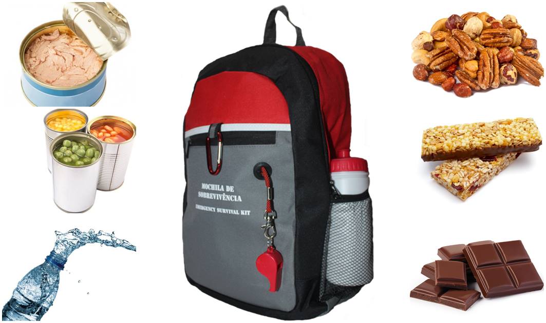 Los alimentos que no deben faltar en nuestra mochila de emergencia en caso de un terremoto.