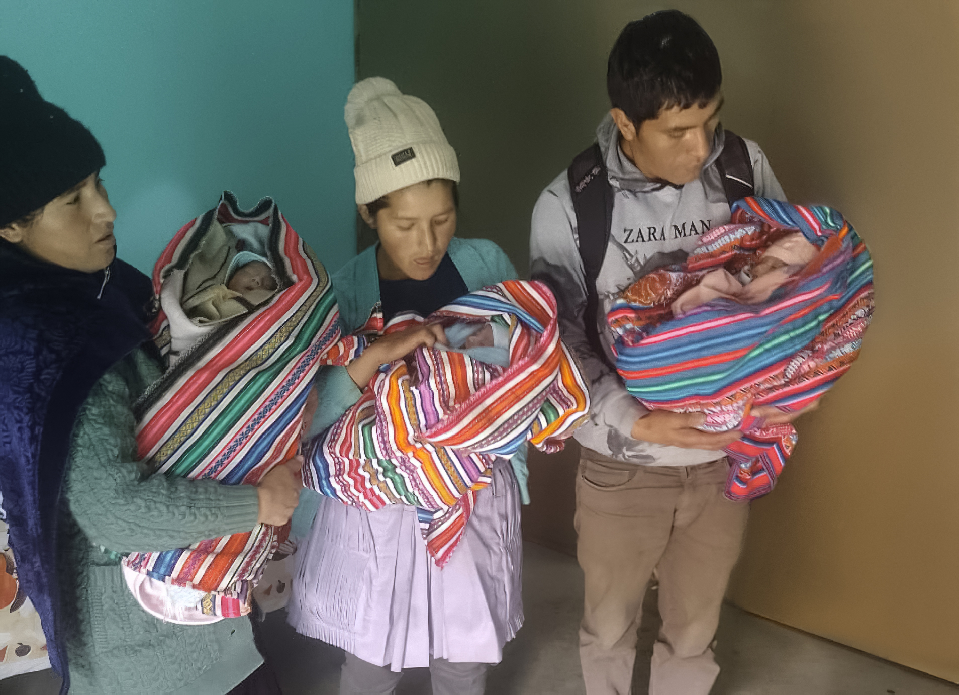 Huancavelica: Trillizas prematuras retornaron a casa con buena salud