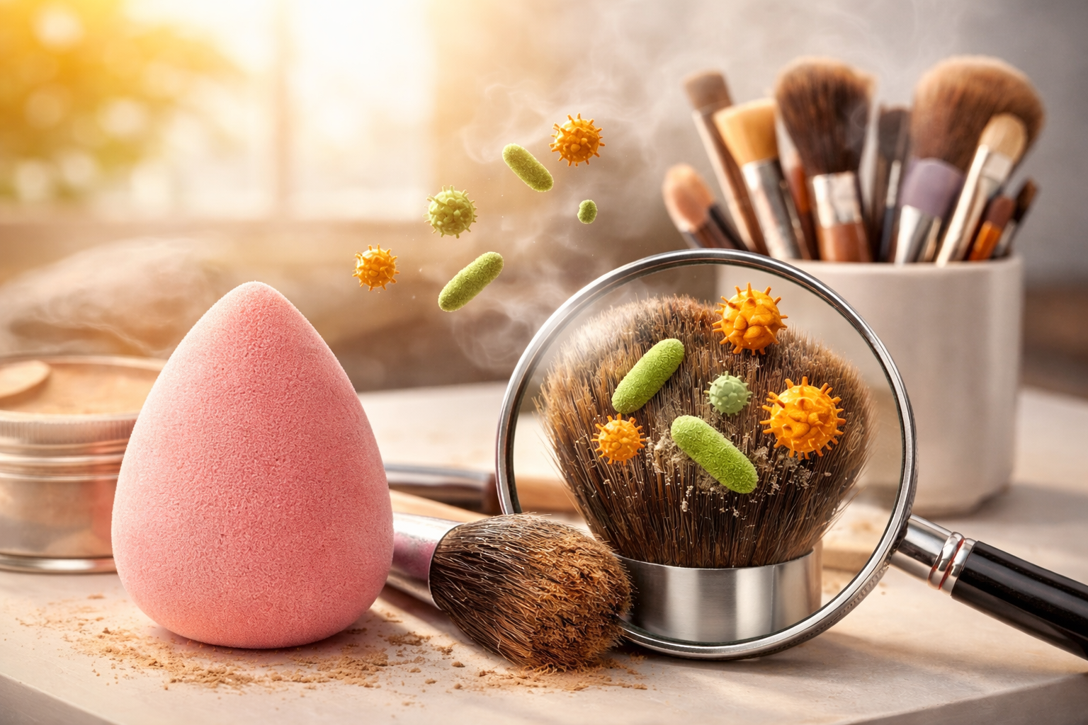 Calor y maquillaje: cómo evitar que brochas y esponjas se conviertan en un foco de bacterias