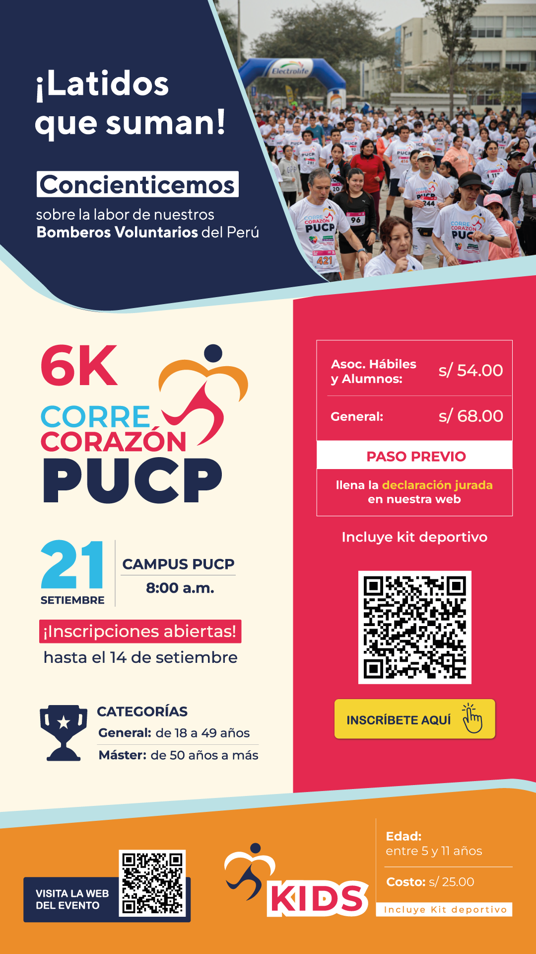 Corre Corazón PUCP 2025: la carrera que une deporte, comunidad y solidaridad