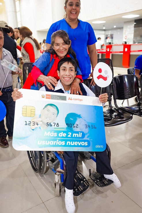 Midis: más de 67 000 personas con discapacidad severa han cobrado la pensión del tercer padrón del programa Contigo