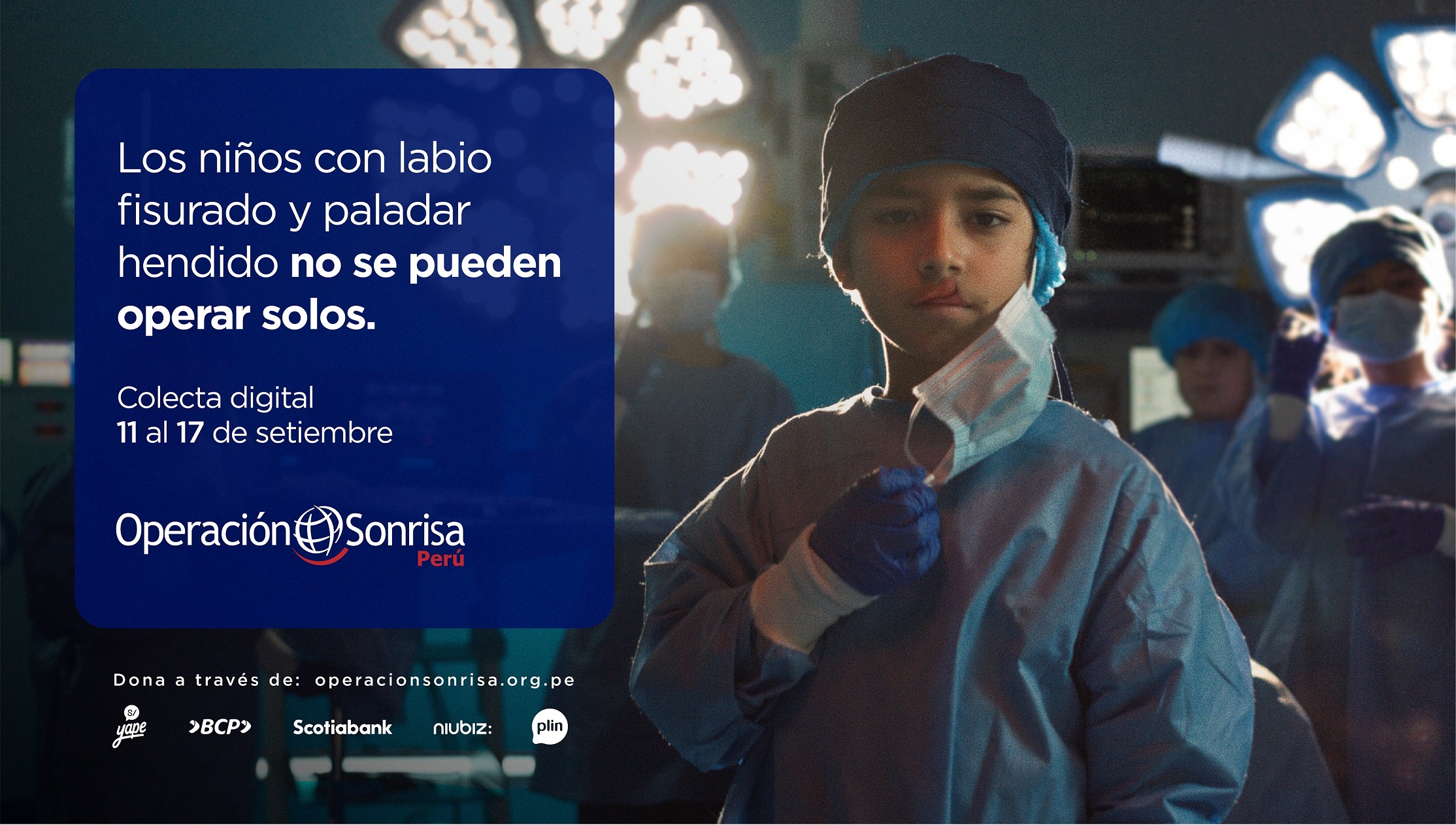 Operación Sonrisa Perú inicia su colecta anual para apoyar a niños y niñas con fisura labial y/o paladar hendido