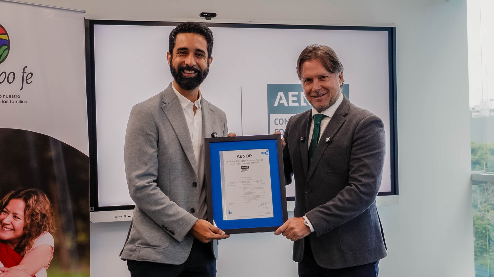Campo Fe es la primera empresa en Latinoamérica en obtener certificación europea que reconoce el acompañamiento a las familias