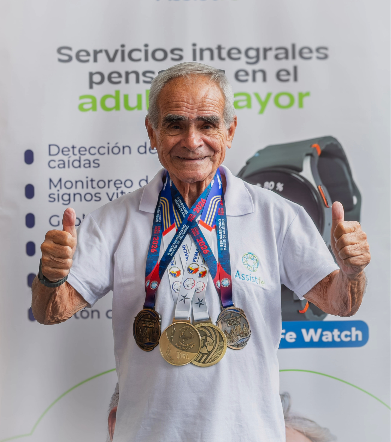 Peruano de 84 años conquista su segundo título iberoamericano