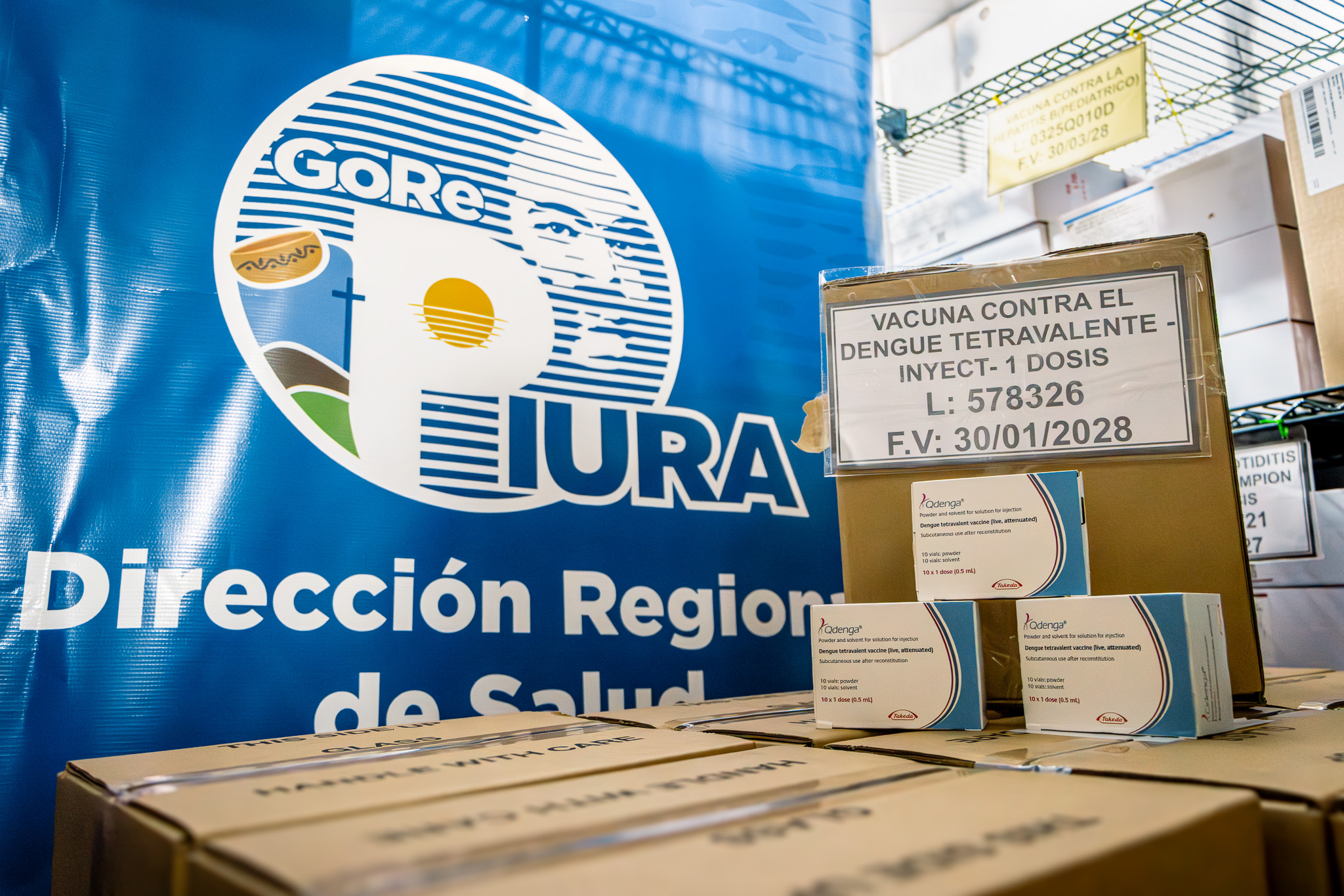 Minsa distribuyó cerca de 200 mil dosis de la vacuna contra el dengue a regiones priorizadas para fortalecer la prevenvión