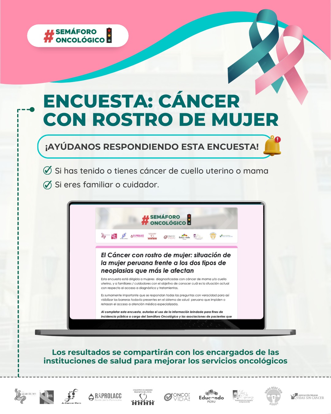 Semáforo Oncológico lanza encuesta nacional sobre impacto del cáncer en la mujer peruana