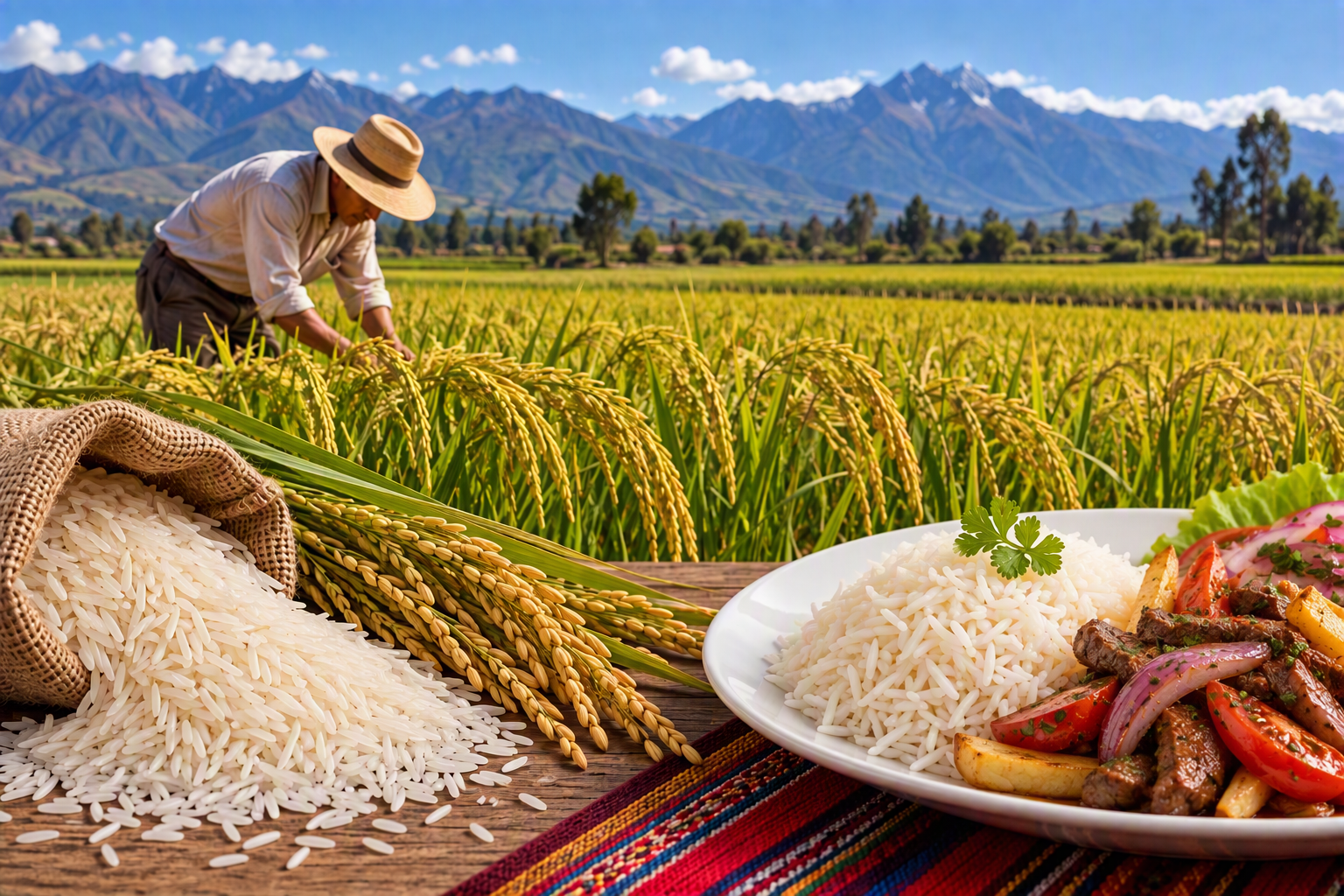 Arroz peruano frente al clima extremo: proteger hoy los cultivos es proteger la alimentación de mañana. 