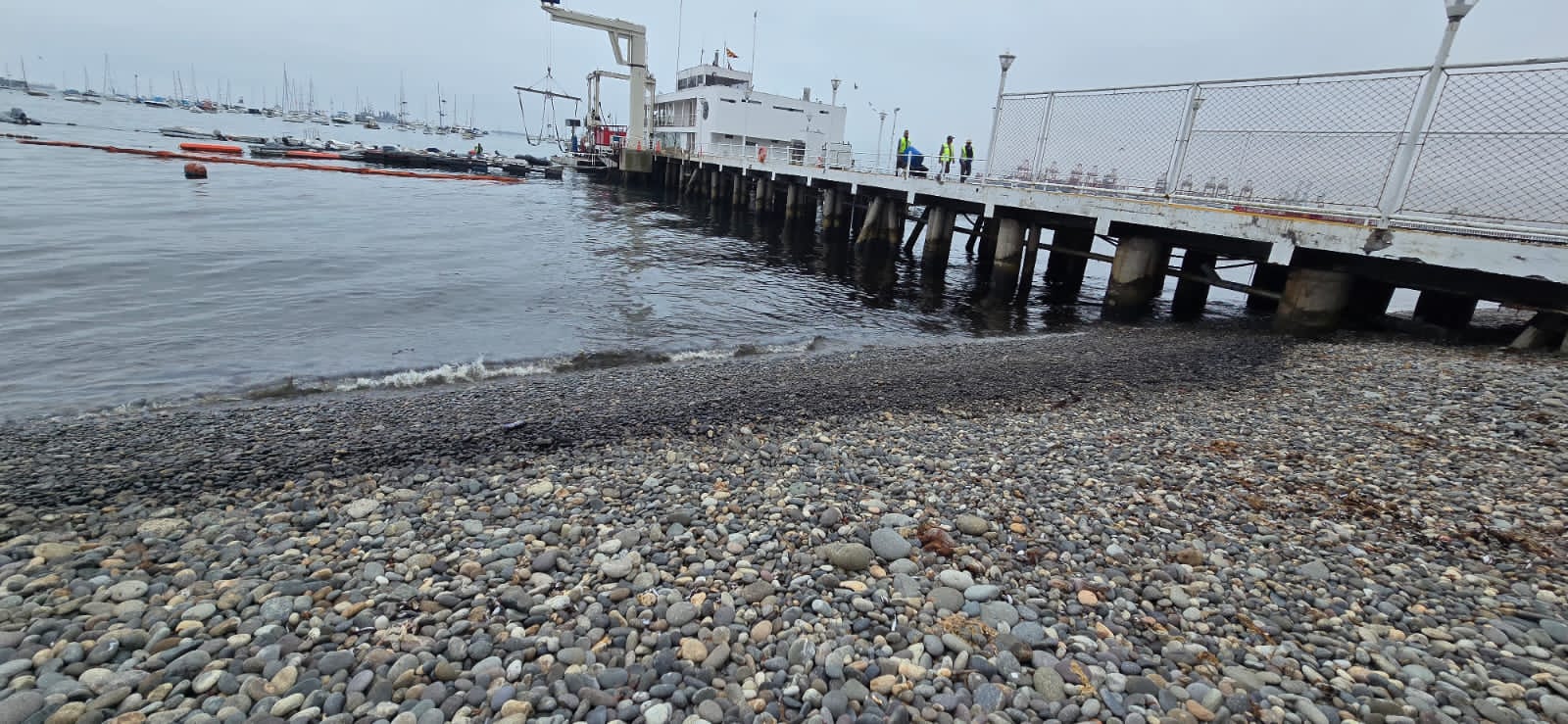 Mancha de petróleo contamina las playas de la Punta en el Callao.