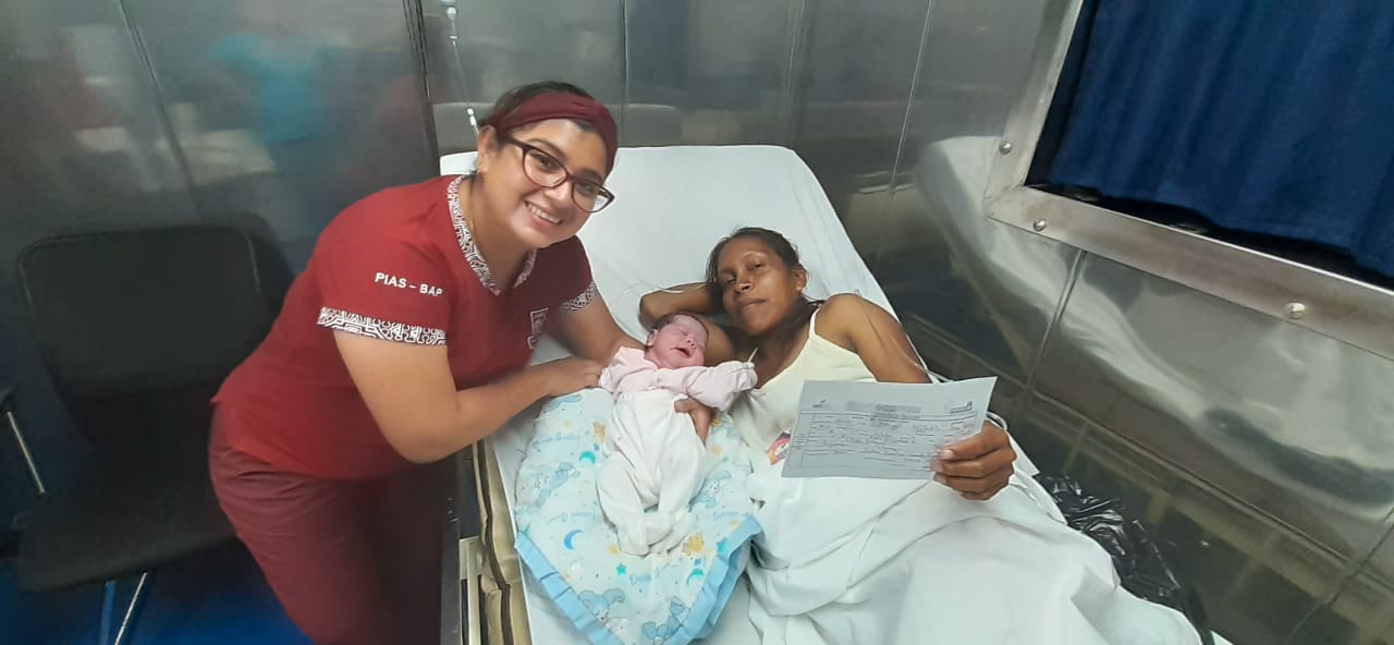 Madre de comunidad nativa Bobona dio a luz a bordo de PIAS Río Putumayo I en Loreto