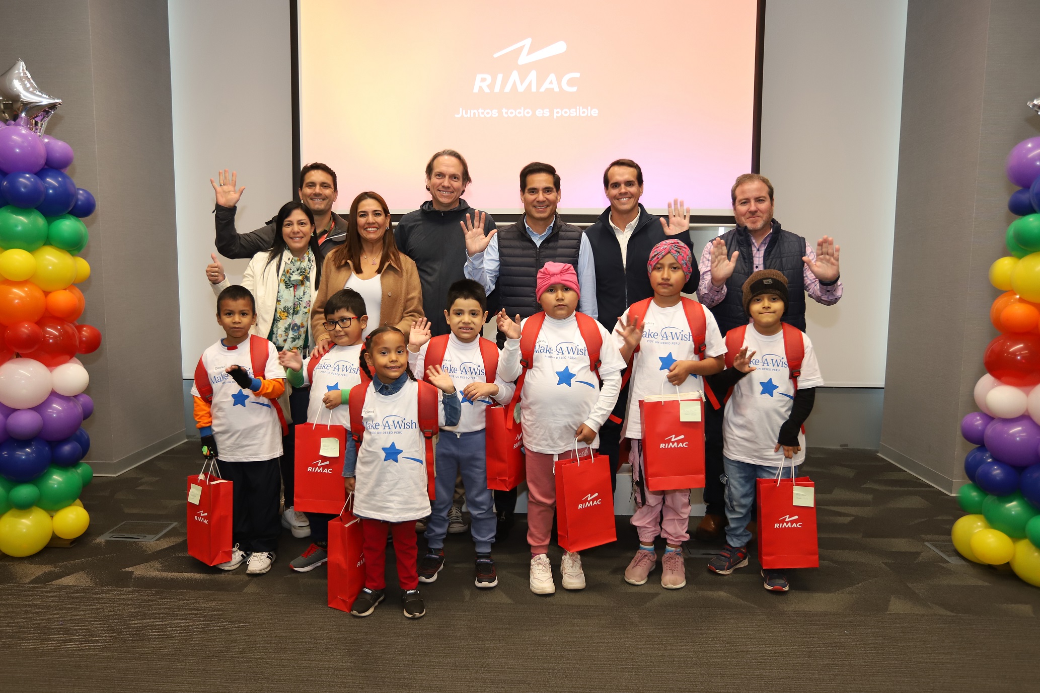 RIMAC cumplió con sueños de niños de la Fundación Make a Wish Perú