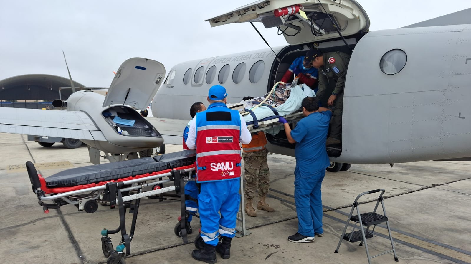 En lo que va del año, el Minsa realizó el traslado aeromédico de 60 pacientes, dentro de ellos 44 niños y recién nacidos de todo el país
