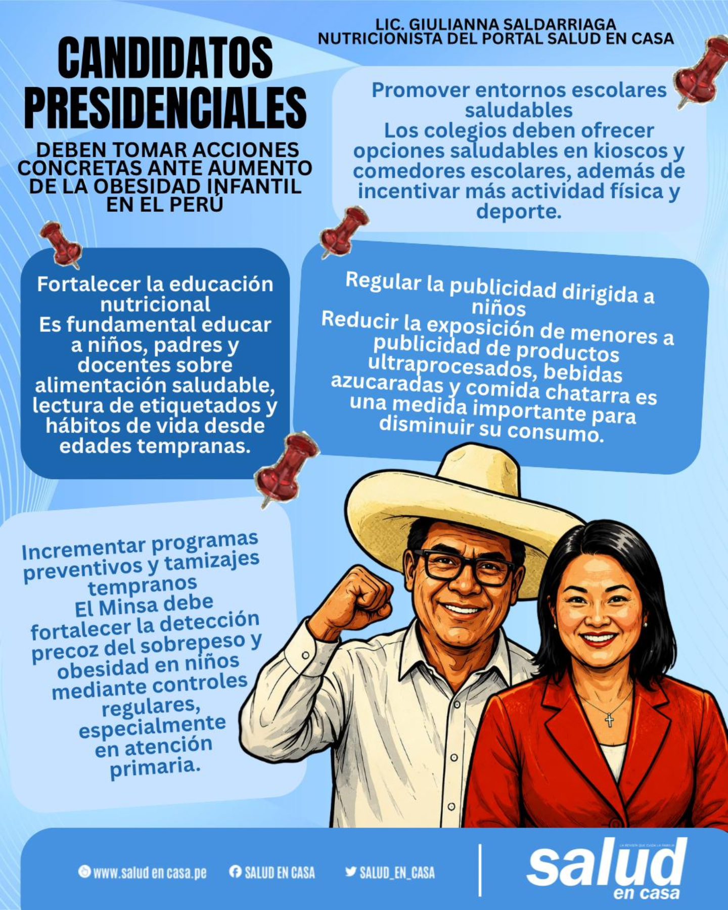 Hoy los candidatos presidenciales deben tomar acciones concretas ante el crítico aumento de la obesidad infantil en el Perú , advierte especialista.