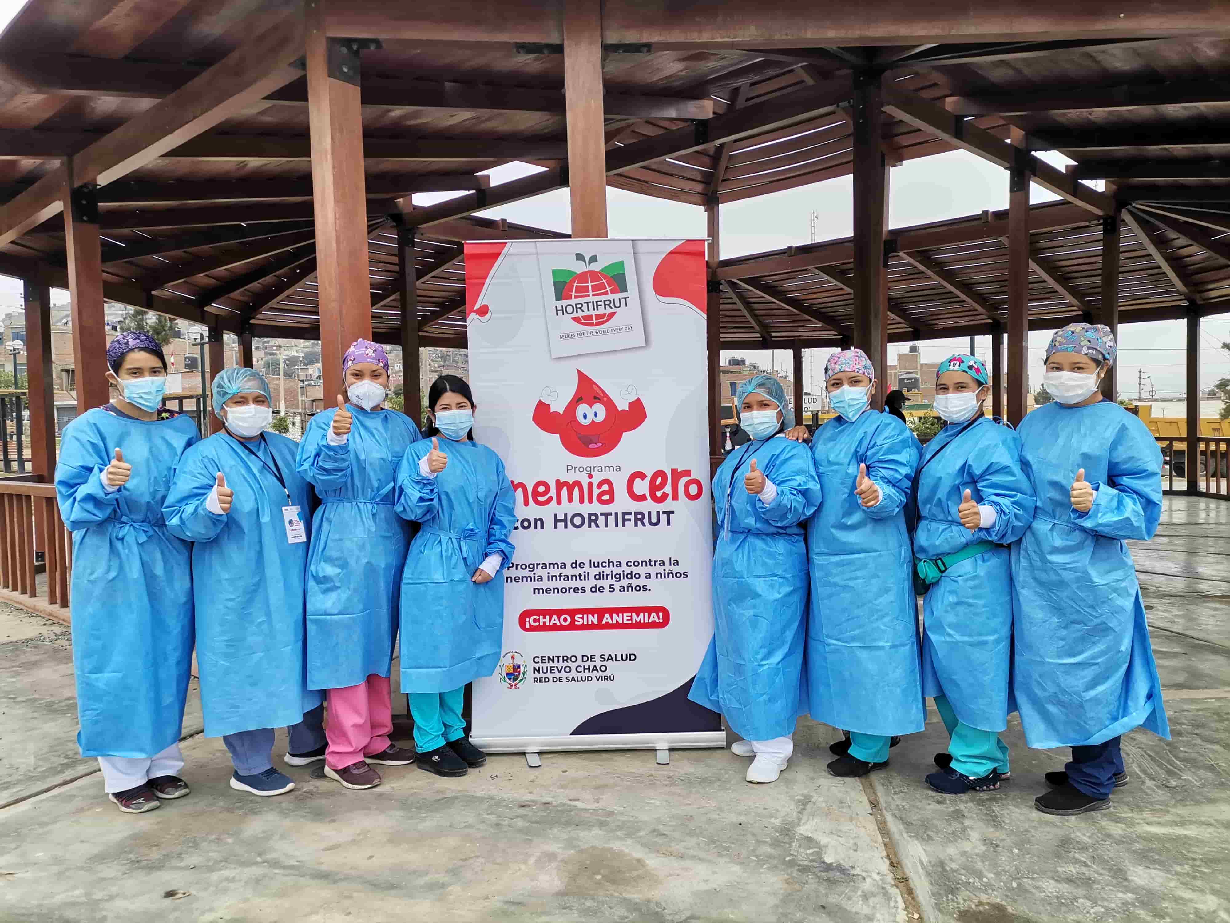 Más de 400 niños participaron en campañas de despistaje de anemia de Hortifrut en Valle de Dios y Nuevo Chao