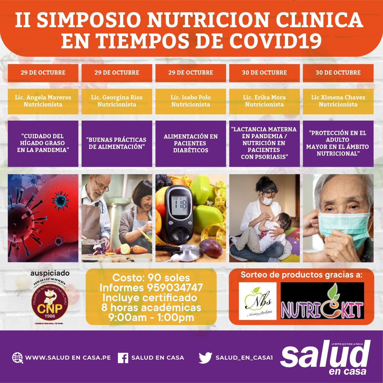 CAPACITACIONES VIRTUALES DE LA REVISTA SALUD EN CASA EN TIEMPOS DE COVID-19